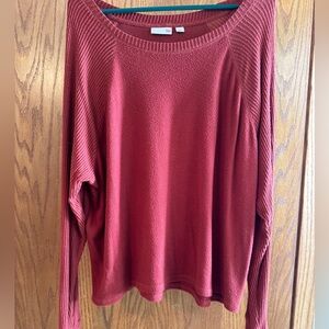 SO Brand Burnt Orange Cozy Sweater